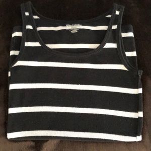 Old Navy Perfect Tank Top Black & White